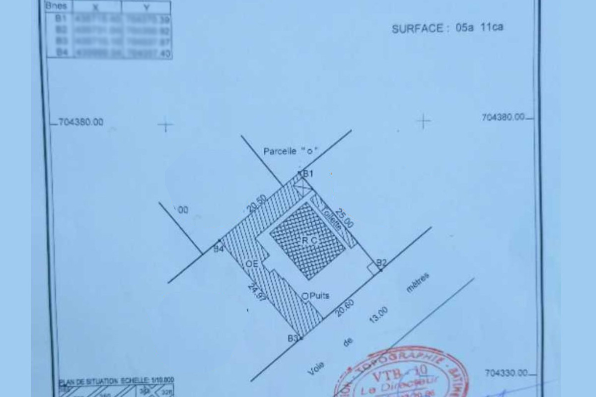 Parcelle de 512 m² avec TF