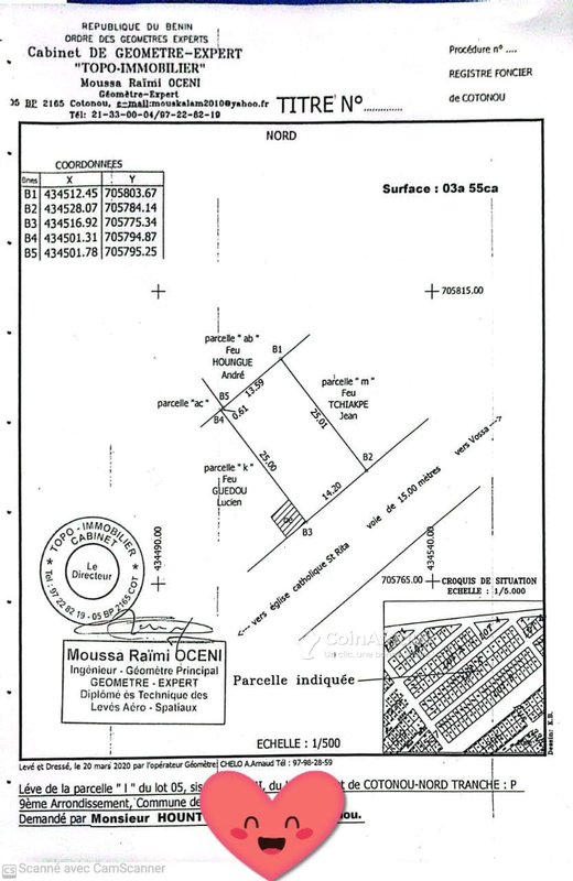 Terrain 355 m²