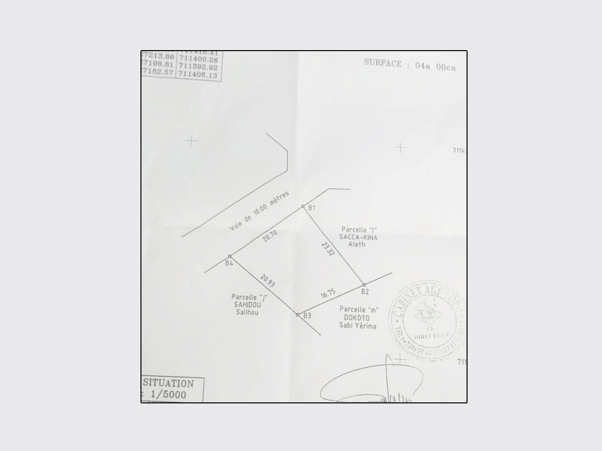 Parcelle à vendre avec titre foncier – 2e position