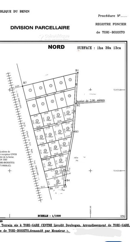 Terrains de 500 m²