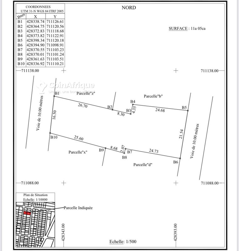 Terrain 1127 m²