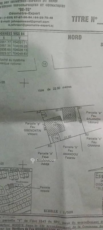Terrain 429 m²