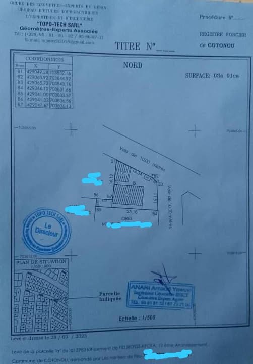 Parcelle en Angle de Rue avec Construction Locative