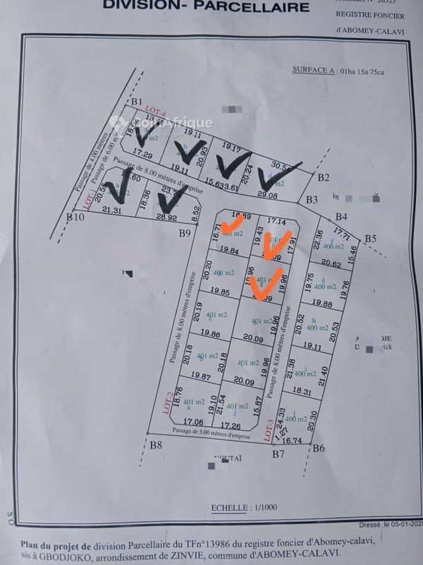 Terrains 400 m²