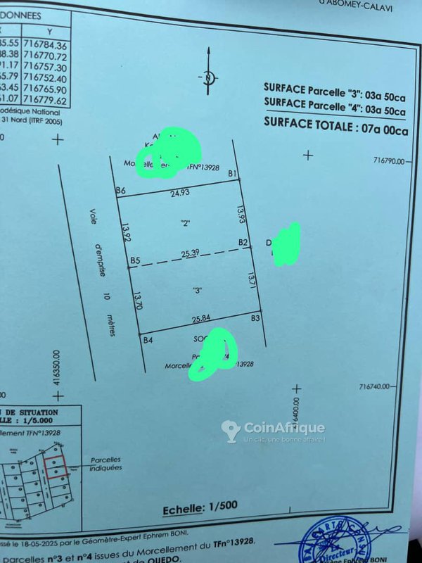 Terrain 350 m²