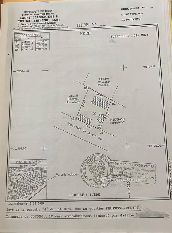 Terrain de 338 m²
