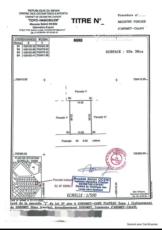 Parcelle 338 m²
