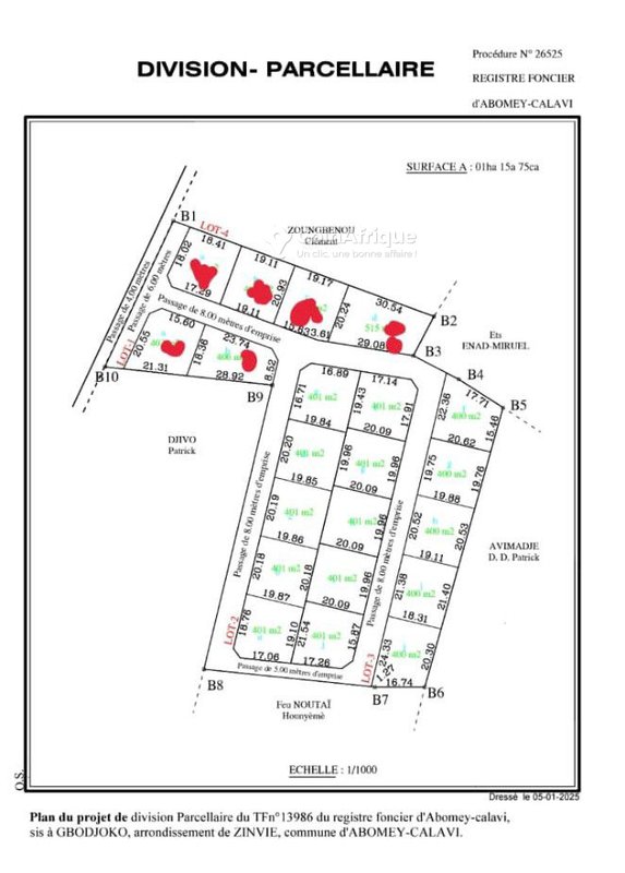 Terrain 5 lots