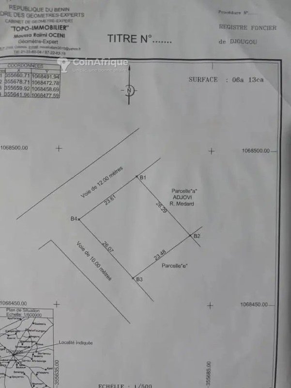 Terrain 613 m²
