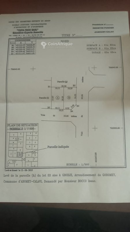 Terrain 183 m²