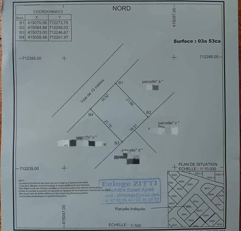 Parcelle à vendre avec titre foncier