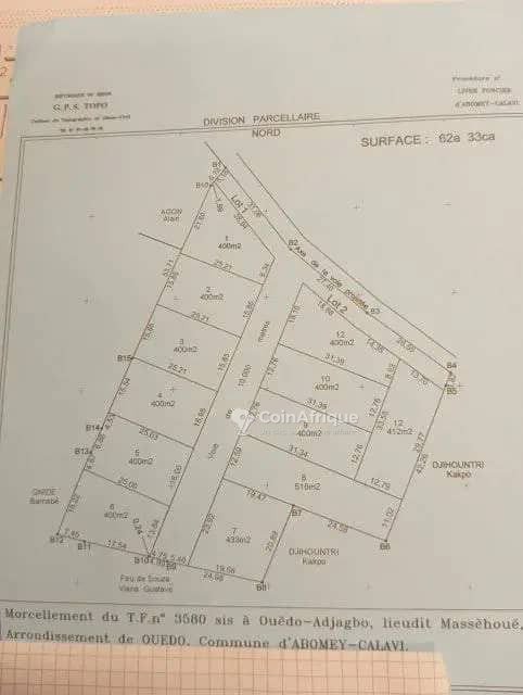 Terrain 400 m²