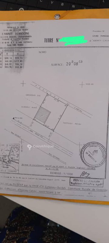 Terrain 2008 m²