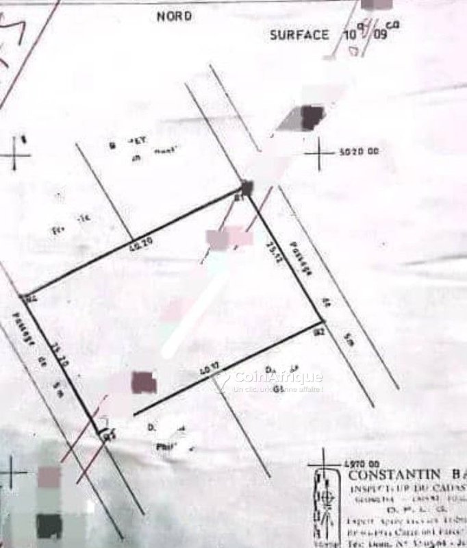 Terrain 1000 m²