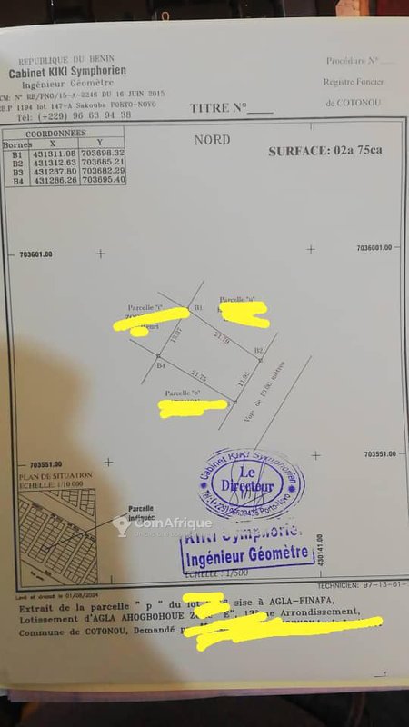 Terrain 275 m²