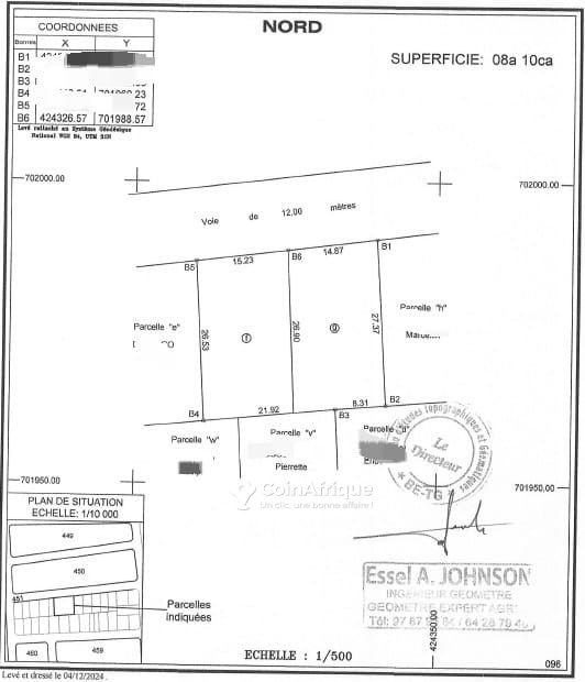 Terrain 810 m²