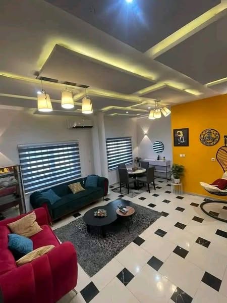 Appartement Meublé de Deux Chambres Salon