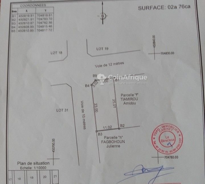 Parcelle 276 m²