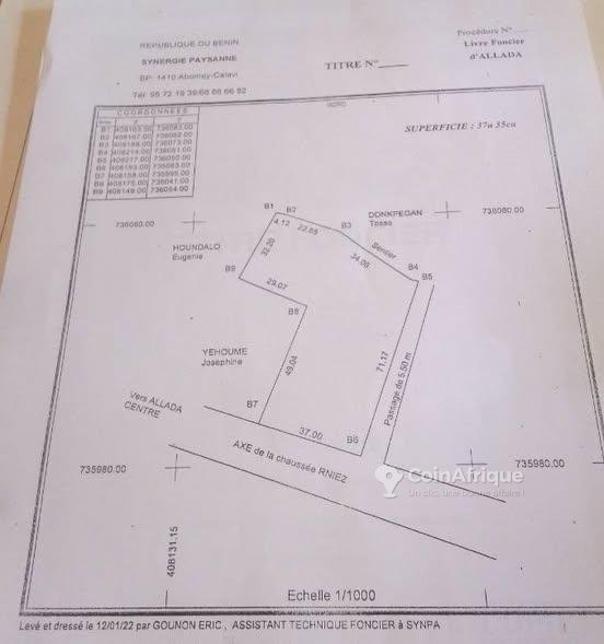 Terrains 3735 m²