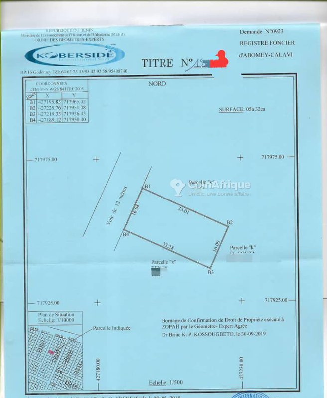 Parcelle 532 m²